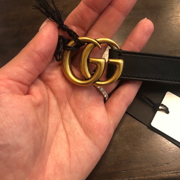 Gucci Accessories - NEW WITH TAGS SKINNY GUCCI GG BELT